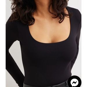 Dynamite maren sculpt long sleeve bodysuit